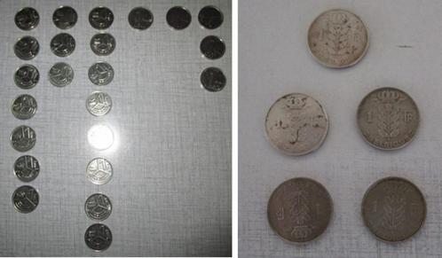 Oude belgische 1 frank stukken (1956-1996), Postzegels en Munten, Munten | België, Losse munt, Zilver, Ophalen of Verzenden