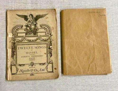 2 carnets anciens Handel Contralto Randegger novello 1910, Musique & Instruments, Partitions, Enlèvement ou Envoi