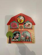 Janod houten muzikale inlegpuzzel boerderij, Enlèvement, Utilisé, 6 mois à 2 ans, En bois