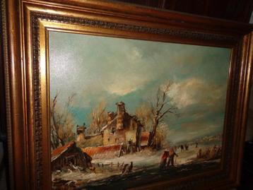 J.Berghmans (Gent 1891)-Prachtig groot schilderij-Zie ARTO.. beschikbaar voor biedingen