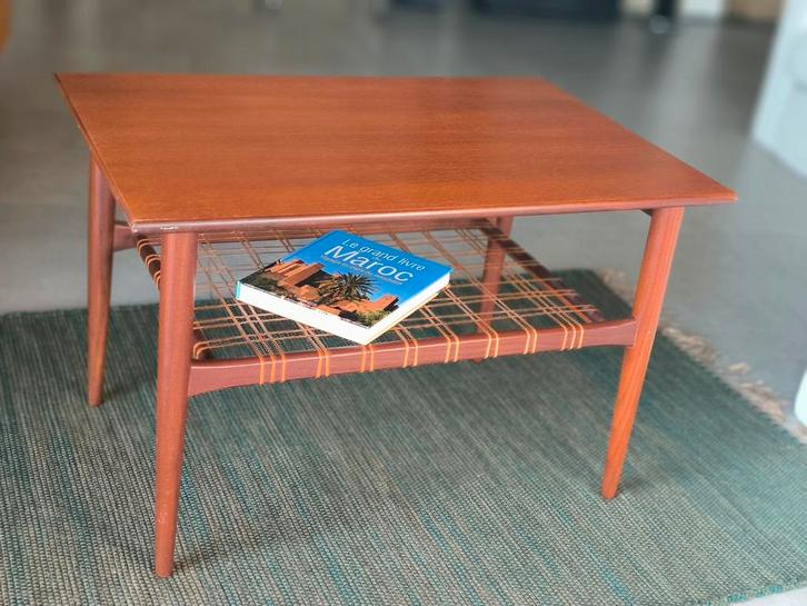 Vintage Ilse Möbel teakhouten salontafel, Huis en Inrichting, Tafels | Salontafels, Gebruikt, 50 tot 75 cm, 50 tot 100 cm, 50 tot 100 cm