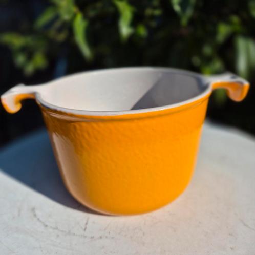 Le Creuset oranje fonduepan, Antiek en Kunst, Antiek | Email, Ophalen of Verzenden