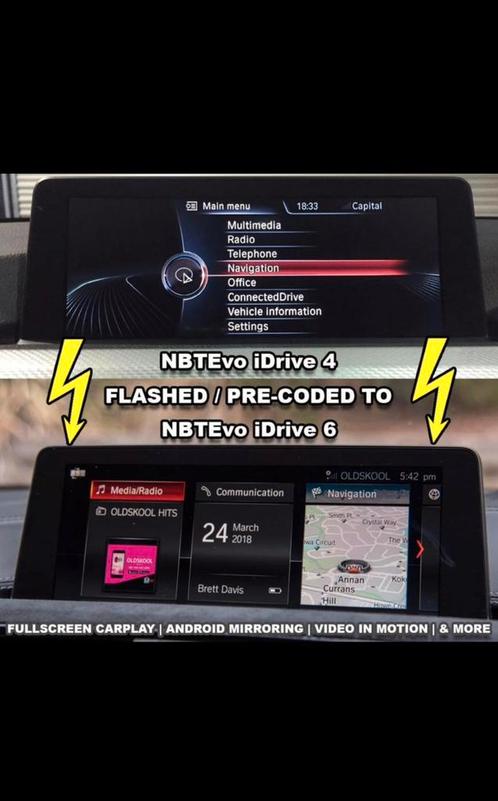 Mise à jour/Flash/Update id4 vers id6 (CarPlay/Mirroring)BMW, Autos : Divers, Tuning & Styling