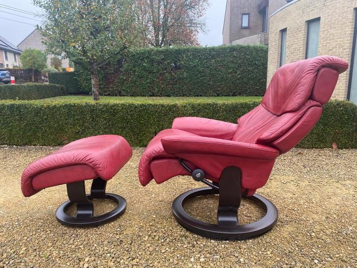 Stressless relax 'Dream' in absolute TOPSTAAT !!!, Huis en Inrichting, Fauteuils, Gebruikt, Hout, Leer, 75 tot 100 cm, 75 tot 100 cm