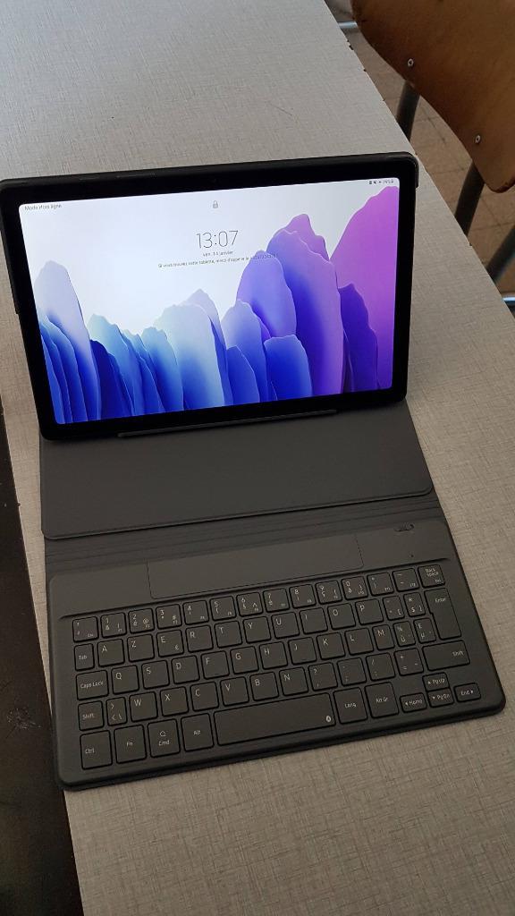 Tablette Samsung Galaxy A7 (wifi+4G) avec clavier et housse, Computers en Software, Android Tablets, Zo goed als nieuw, Wi-Fi en Mobiel internet