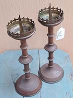 Antieke bronzen kandelaars, Antiek en Kunst, Ophalen