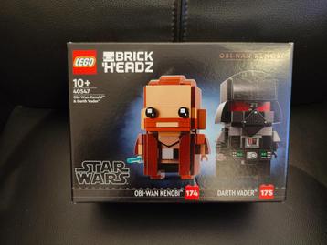 Lego 40547 Brick Headz Obi-Wan Kenobi & Darth Vader