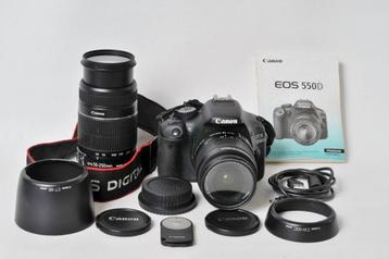 Canon EOS 550D zwart + 18-55 mm EFS-zoom numeriek beschikbaar voor biedingen