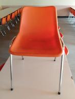 kuipstoeltjes oranje - retro beschikbaar vanaf 17 mei 12u30, Metaal, Gebruikt, Ophalen, Overige kleuren