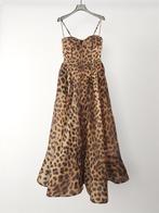 Cocktail panther dress Zimmermann, Taille 36 (S), Zimmermann, Comme neuf, Brun