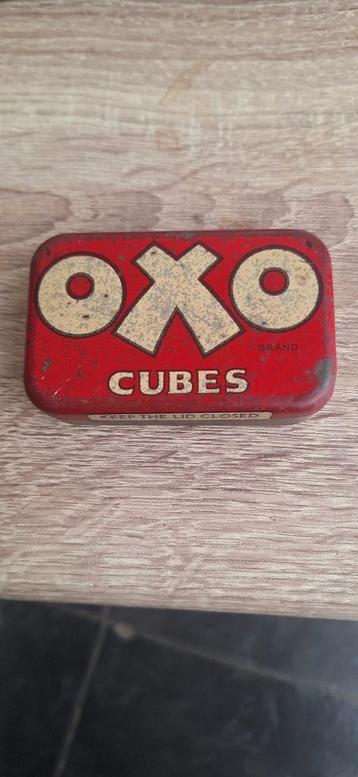 Retro Oxo cubes for children tin can