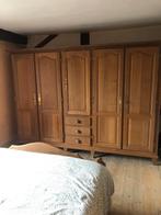 Massief eiken houten kledingkasten kastenwand, Huis en Inrichting, Ophalen, Eikenhout, 200 cm of meer, 150 tot 200 cm