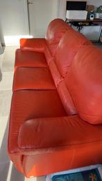 Canapé en cuir, Moderne orange foncé, Enlèvement, Utilisé, Cuir