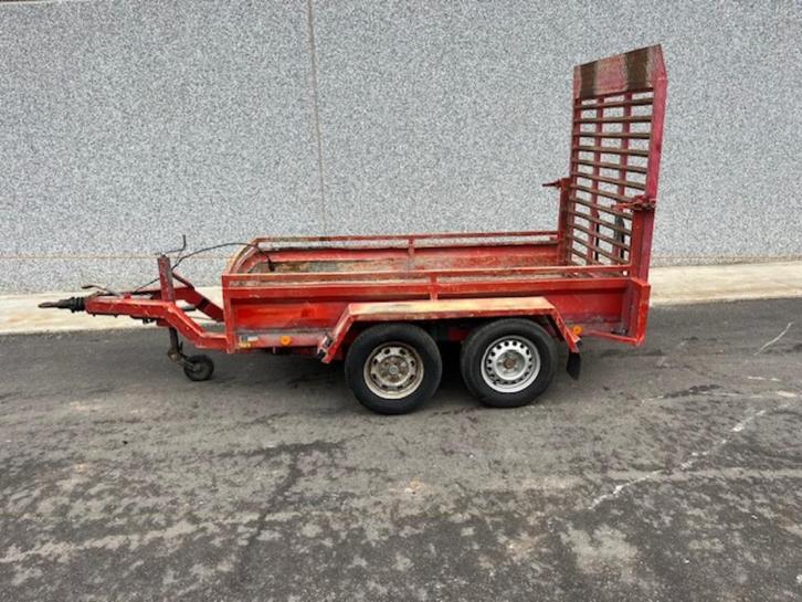 Aanhangwagen DEDE vr minikraan, Bobcat, ..., Auto diversen, Aanhangers en Bagagewagens, Gebruikt, Ophalen