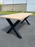 Eiken tafel, 50 tot 100 cm, Nieuw, Landelijk modern, 150 tot 200 cm