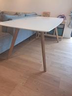 Eettafel wit/hout, Ophalen, Gebruikt, 50 tot 100 cm, Vijf personen of meer