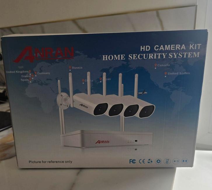 Camera set met 4 camera's  wifi full HD met recorder nieuw, Audio, Tv en Foto, Videobewaking, Zo goed als nieuw, Ophalen