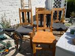 Set van vier stoelen, Huis en Inrichting, Ophalen, Gebruikt, Bruin, Vier