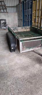 Aanhangwagen 250/130:750 kg, dubbele assen: 750€, Ophalen, Gebruikt, Gereedschap of Accessoires