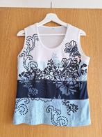 Nieuw topje wit / blauw (maat large), Kleding | Dames, Topjes, Blauw, Maat 42/44 (L), Nieuw, Ophalen of Verzenden