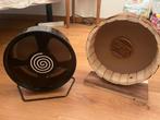 Deux roues de hamster (20 cm de diamètre), Animaux & Accessoires, Rongeurs & Lapins | Accessoires, Utilisé, Roue