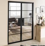 dubbele deur steel look, Doe-het-zelf en Bouw, Deuren en Vliegenramen, Ophalen, Glas, 120 cm of meer, 200 tot 215 cm