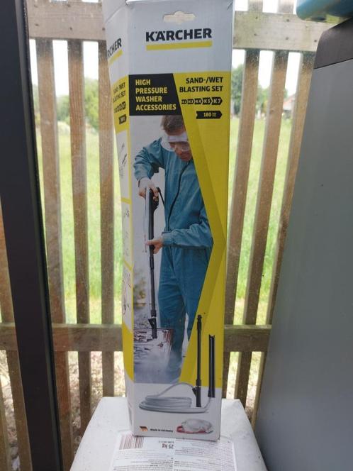 Kit d'hydrosablage Kärcher nettoyeur haute pression + 3 sacs, Tuin en Terras, Hogedrukreinigers, Zo goed als nieuw, Elektrisch
