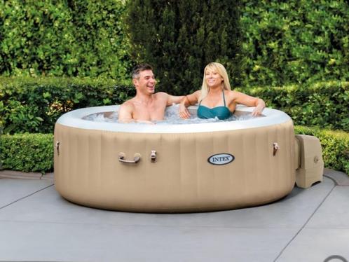 INTEX bubbelbad 4p, Tuin en Terras, Zwembaden, Gebruikt, Opblaaszwembad, Minder dan 80 cm, Minder dan 200 cm, Minder dan 200 cm
