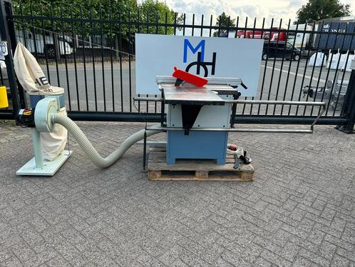 HBM cirkelzaagtafel 380V + afzuiger 230V gebruikt, Doe-het-zelf en Bouw, Schaafmachines, Gebruikt, Elektrisch, Ophalen