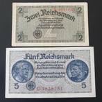 2 en 5 Reichsmark Duitsland set, Setje, Duitsland, Ophalen of Verzenden