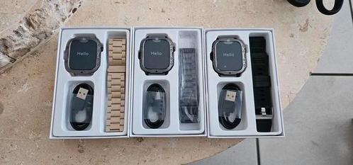 Smartwatch, Handtassen en Accessoires, Smartwatches, Nieuw, Android, Zwart, Waterdicht, Ophalen