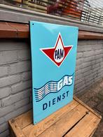 Ancien panneau d'affichage en émail PAM Dienst, Enlèvement ou Envoi, Utilisé, Panneau publicitaire