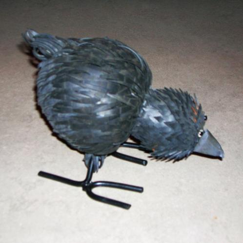 Vogel van fietsbanden, Verzamelen, Beelden en Beeldjes, Zo goed als nieuw, Dier, Ophalen of Verzenden
