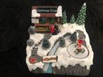 Kerstdorp met licht en muziek - 18x15cm, Ophalen, Gebruikt