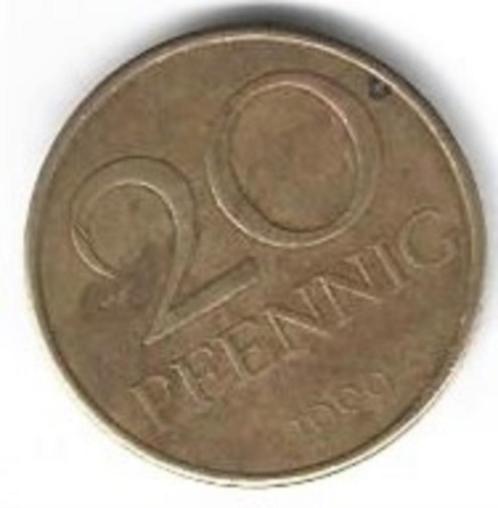 Munten DDR 20 Pfennig 1969 ZFr, Postzegels en Munten, Munten | Europa | Niet-Euromunten, Losse munt, Duitsland, Ophalen of Verzenden