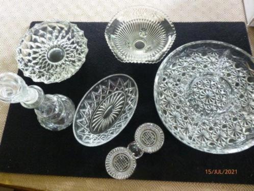 oud glaswerk: geslepen, gefacetteerd; glaskunst, Antiquités & Art, Antiquités | Verre & Cristal, Envoi