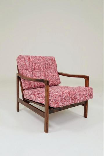 Vintage fauteuil midden eeuw modern design rode kreeft 1965 beschikbaar voor biedingen