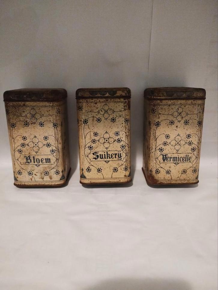 voorraad bus Copenhagen motief antiek, Verzamelen, Blikken, Gebruikt, Ophalen of Verzenden