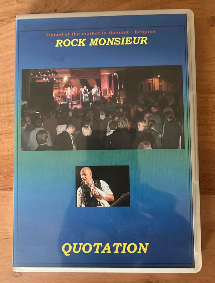 Rock Monsieur Live - Quotation concert - DVD, Cd's en Dvd's, Dvd's | Muziek en Concerten, Zo goed als nieuw, Ophalen of Verzenden