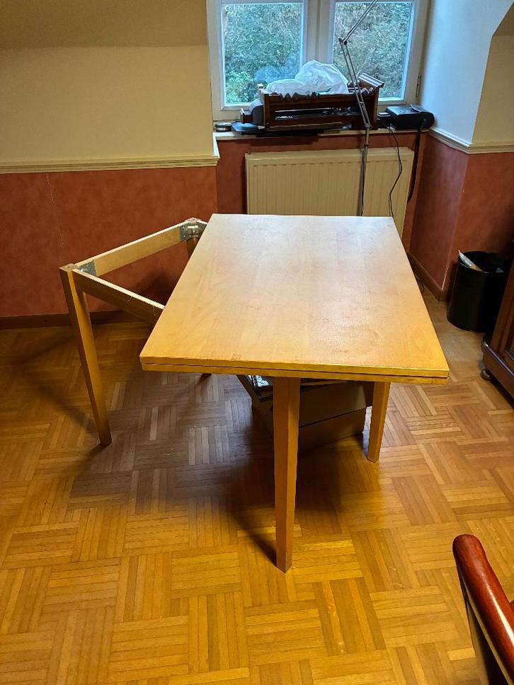 uitschuifbare tafel, Huis en Inrichting, Tafels | Eettafels, Zo goed als nieuw, 50 tot 100 cm, 50 tot 100 cm, Vier personen, Rechthoekig