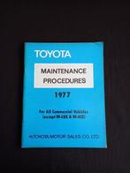 Werkplaatsboek Toyota onderhoud bedrijfswagens (1977), Ophalen of Verzenden