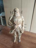 Ancien père Noël en bois sculpté et paille, Antiquités & Art, Enlèvement