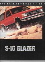 CHEVROLET S-10 BLAZER,  1984, Boeken, Auto's | Folders en Tijdschriften, Ophalen of Verzenden, Zo goed als nieuw, Chevrolet