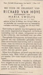 Oorlog ramp Tessenderloo 1942 Richard Van Hove   Vorst, Collections, Images pieuses & Faire-part, Enlèvement ou Envoi