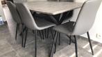 Stoel en tafel te koop voor 500€ 6a8 personen, Huis en Inrichting, Tafels | Eettafels, Ophalen, Zo goed als nieuw, Vijf personen of meer