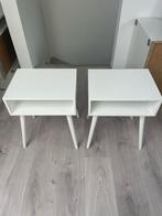 2 tables de chevet blanches, Ophalen, Zo goed als nieuw