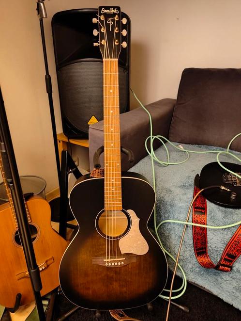 Simon & Luthier akoestische gitaar, Muziek en Instrumenten, Snaarinstrumenten | Gitaren | Akoestisch, Zo goed als nieuw, Western- of Steelstringgitaar