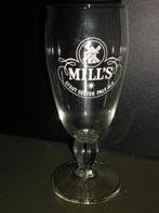 MILLS  Stout scotch  Pale ale, Collections, Marques de bière, Enlèvement ou Envoi, Comme neuf, Verre ou Verres