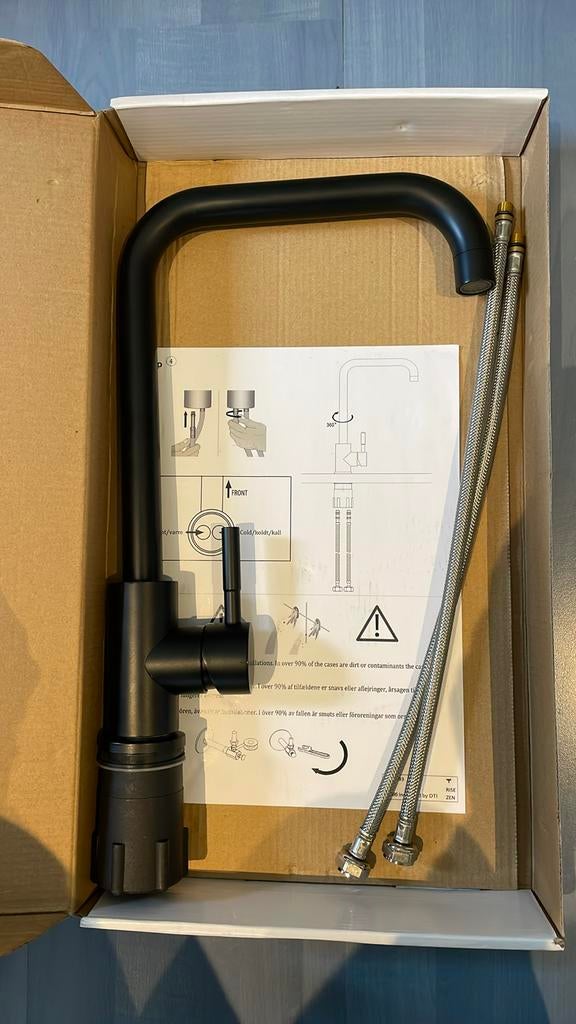 NIEUW matzwarte ZEN keukenmengkraan, Ophalen, Nieuw, Zwart