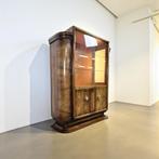 Vintage art deco kast / vitrinekast met ingebouwde lampen, Antiek en Kunst, Ophalen of Verzenden
